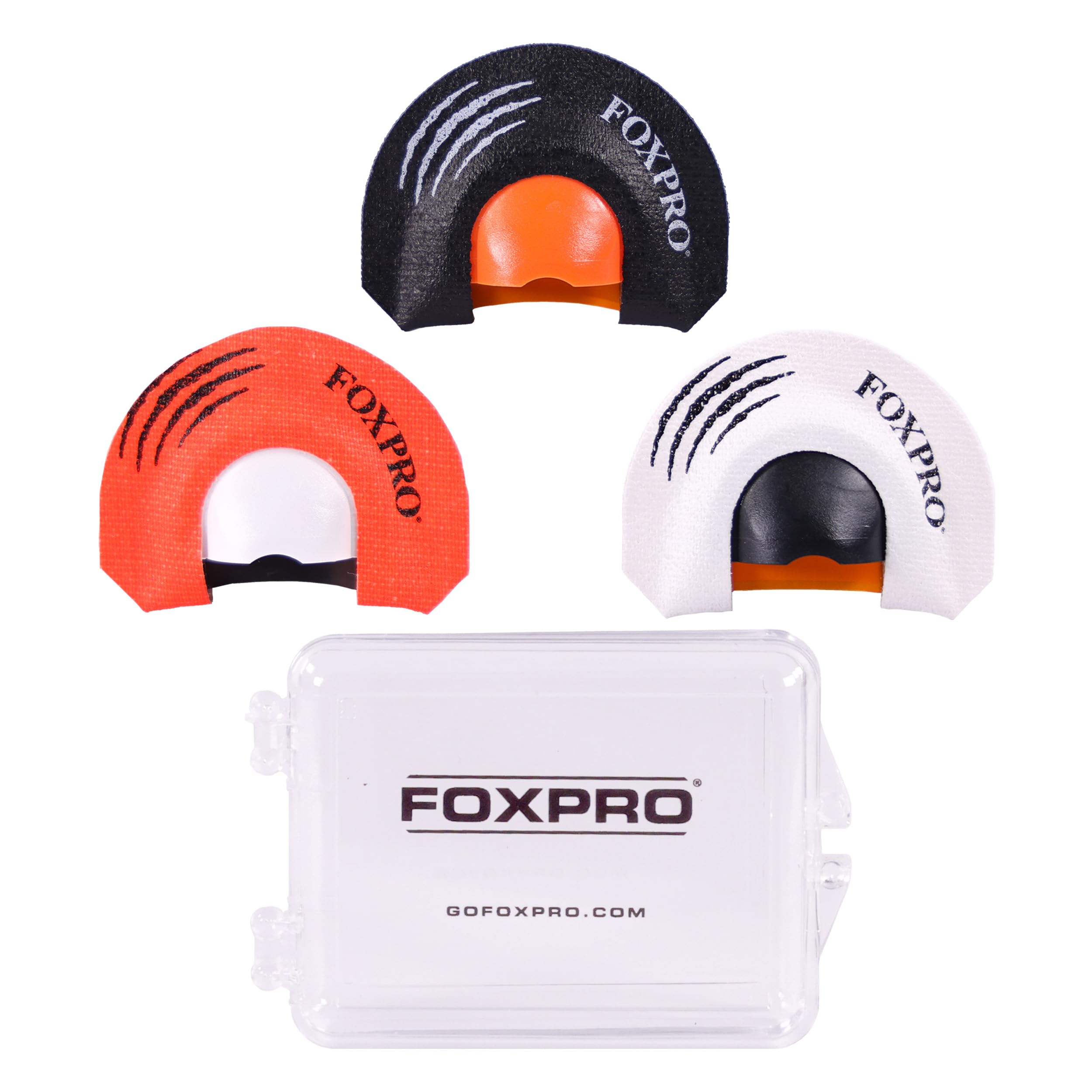 FOXPRO Howler Predator Mouth Call Combo Pack for Coyote Hunting Includes Three Domed Diaphragm Mouth Calls