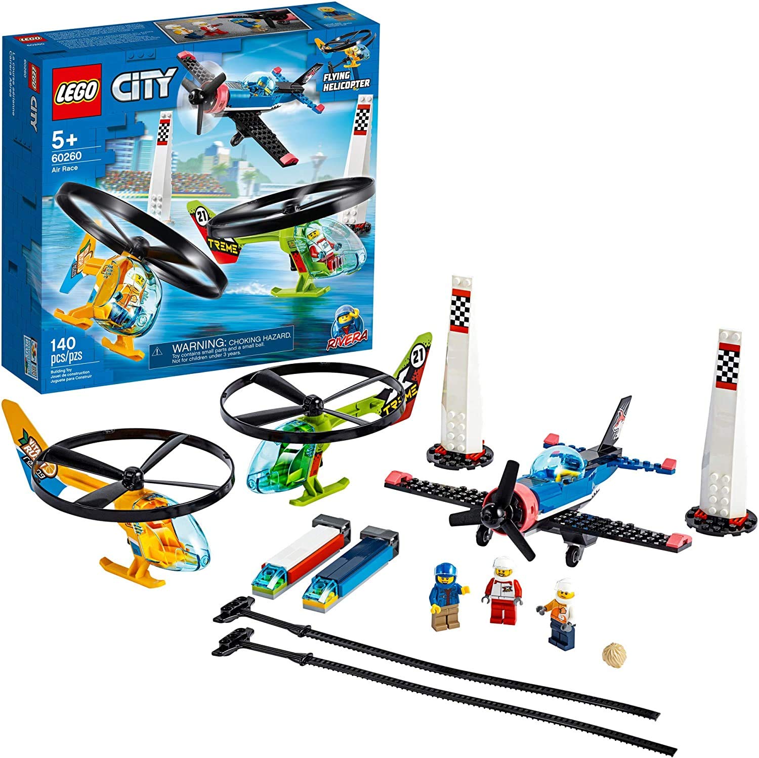 LEGO City Air Race 60260 Flying Helicopter (140 Pieces)