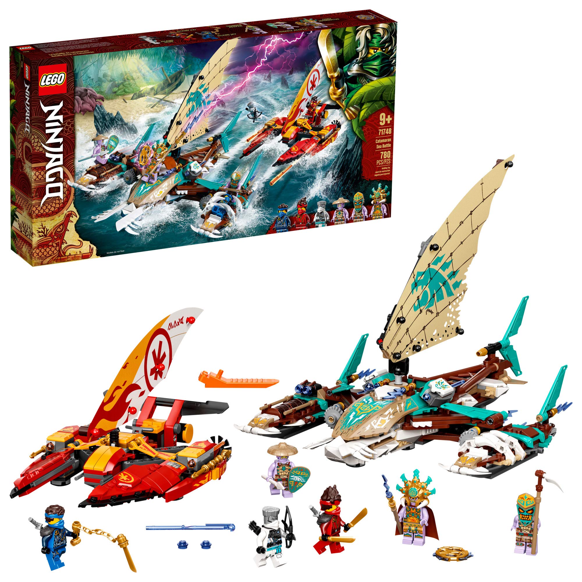 Lego NINJAGO Catamaran Sea Battle 71748 (780 Pieces)