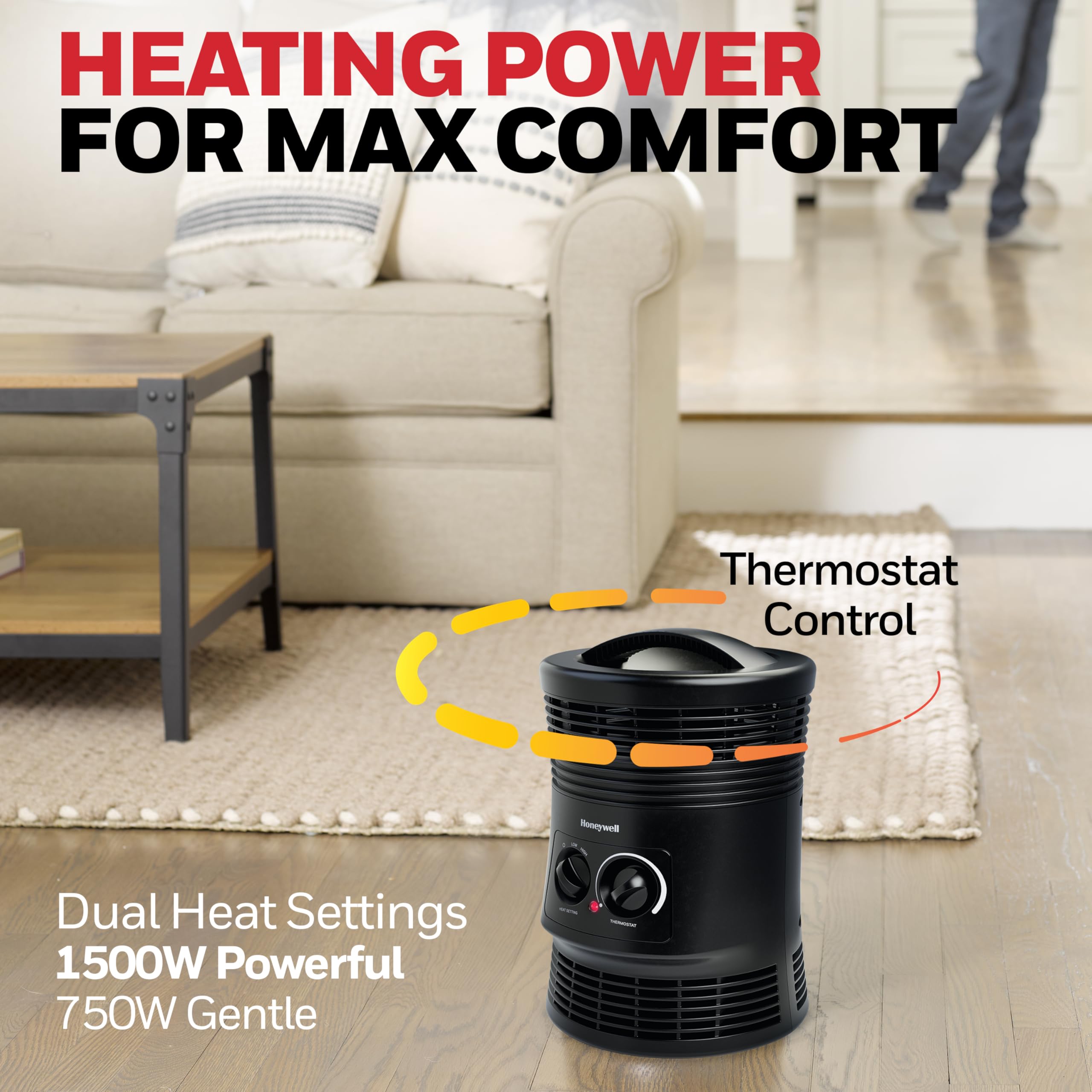 Honeywell HHF360V 360 Degree Surround Fan Forced Heater