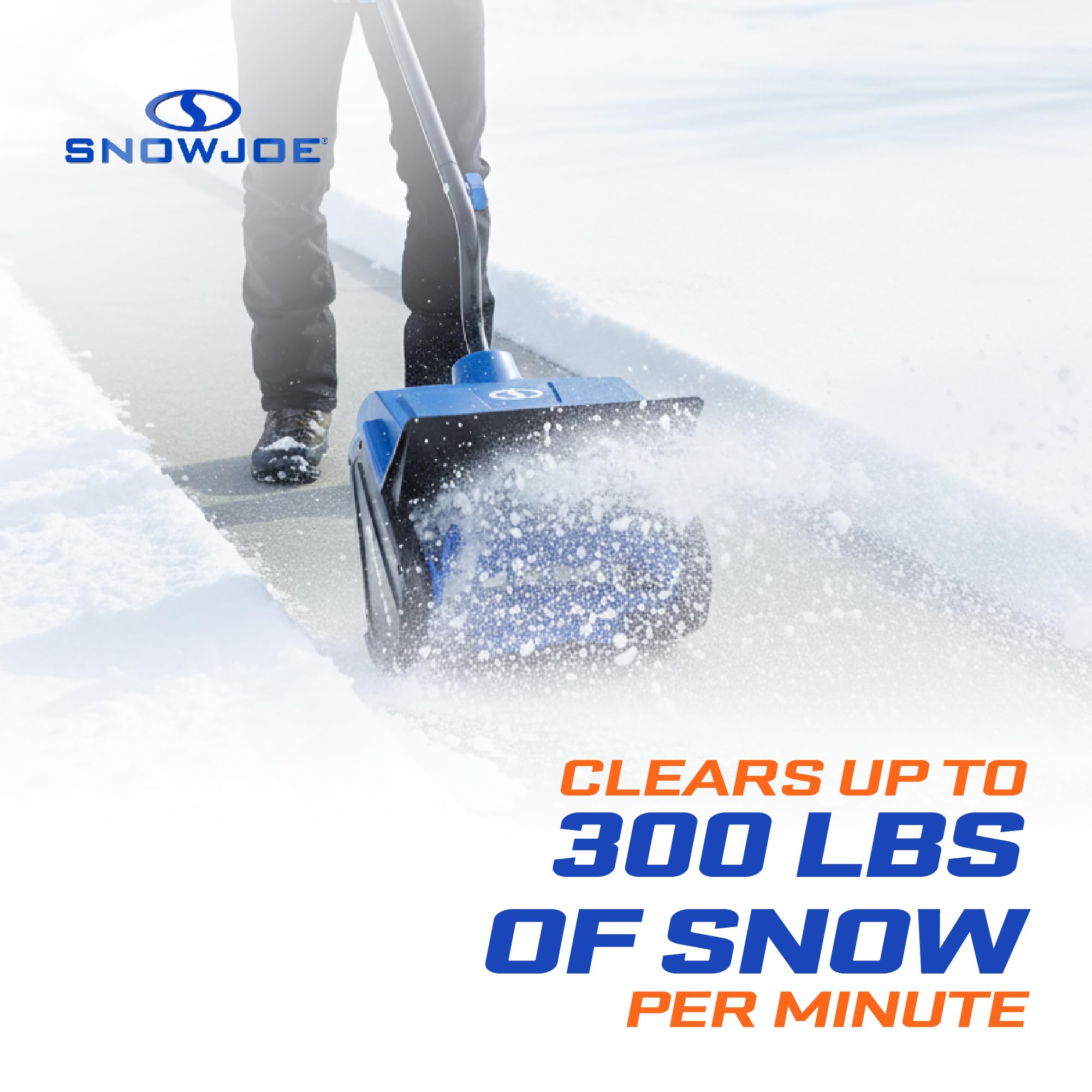 Snow Joe 24V Cordless Electric Shovel Kit w/Battery & Charger, 13″ Clearing Width, 400W Motor