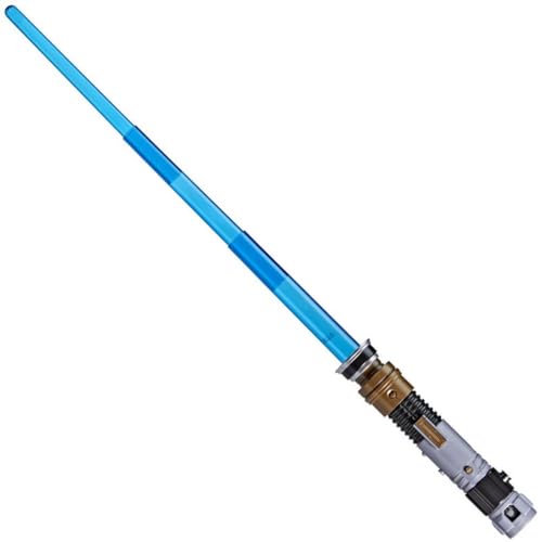 STAR WARS Lightsaber Forge OBI-Wan Kenobi Electronic Blue Lightsaber, Customizable Roleplay Toy, Toy for Kids Ages 4 and Up