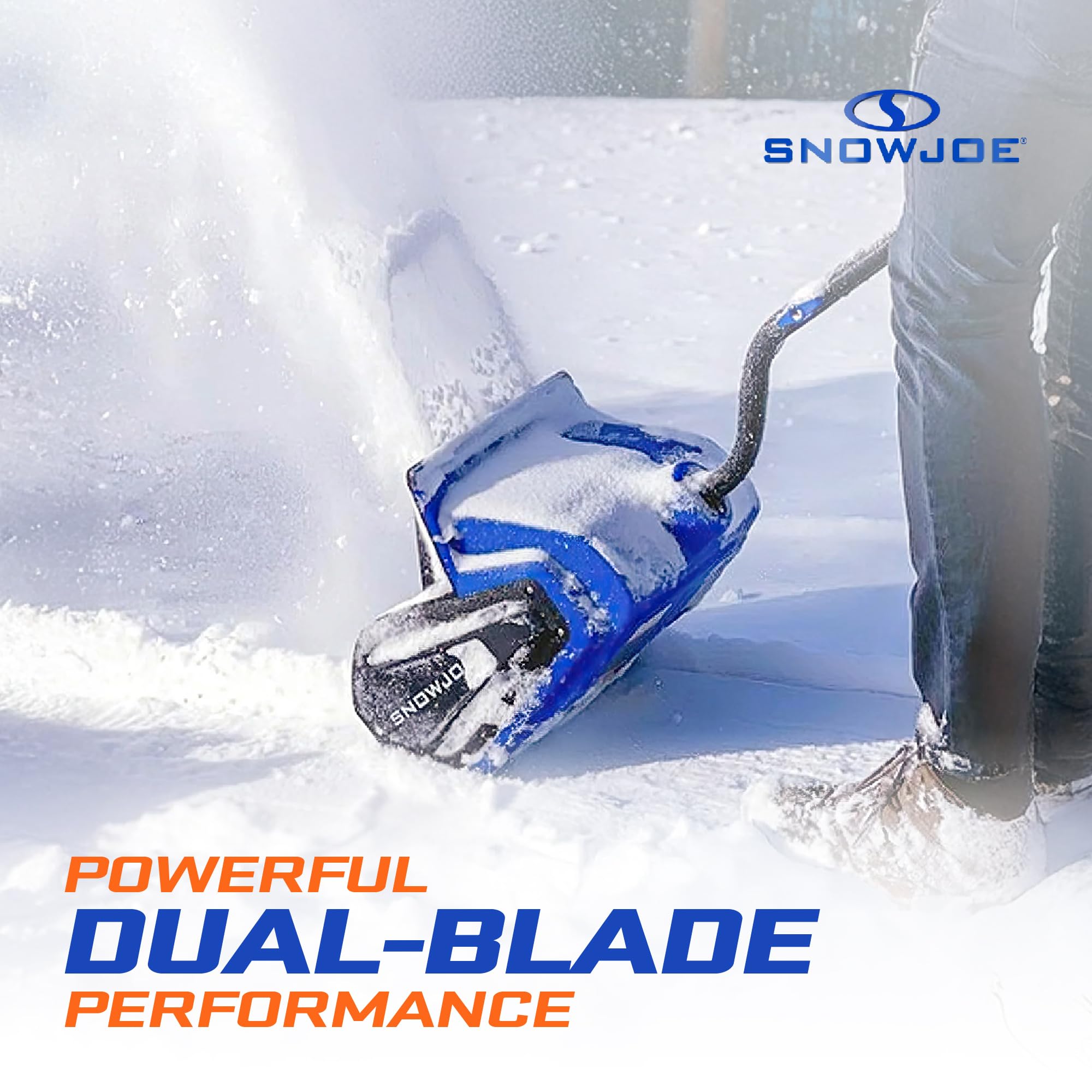 Snow Joe 24V Cordless Electric Shovel Kit w/Battery & Charger, 13″ Clearing Width, 400W Motor