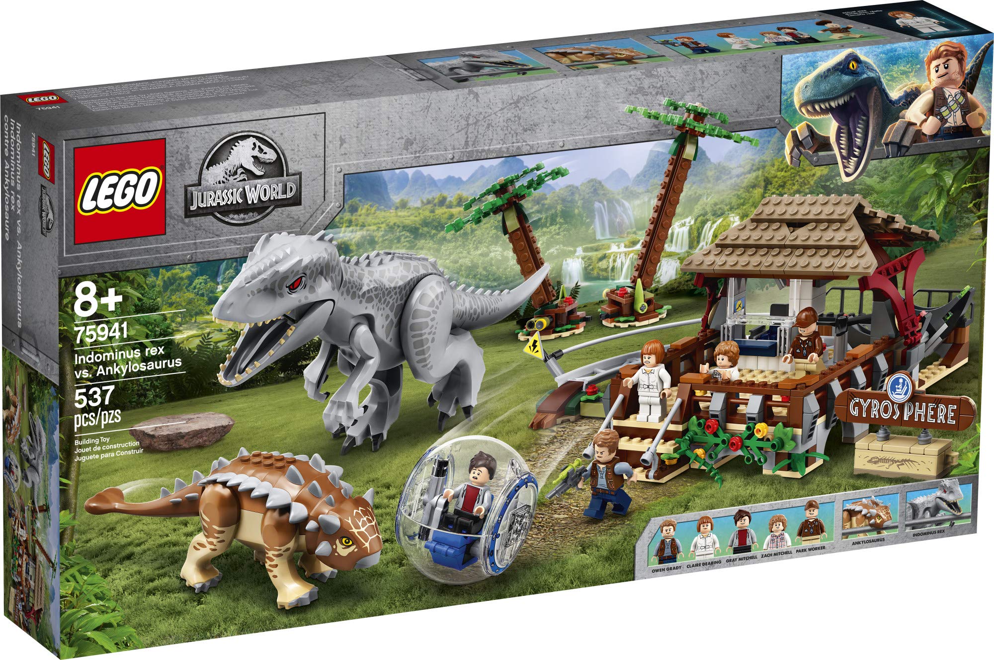 LEGO Jurassic World Indominus rex vs. Ankylosaurus 75941 (537 Pieces)
