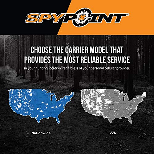 SPYPOINT LINK-MICRO-LTE Trail Camera-4 LED Infrared Flash with 80'f Detection and Motion Sensor,LTECapable Cellular Game Camera 10MP 0.5sec Trigger Speed,Cell Cameras for Hunting-For USA only