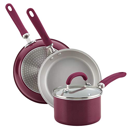 Rachael Ray Create Delicious Nonstick Cookware Induction Pots and Pans Set