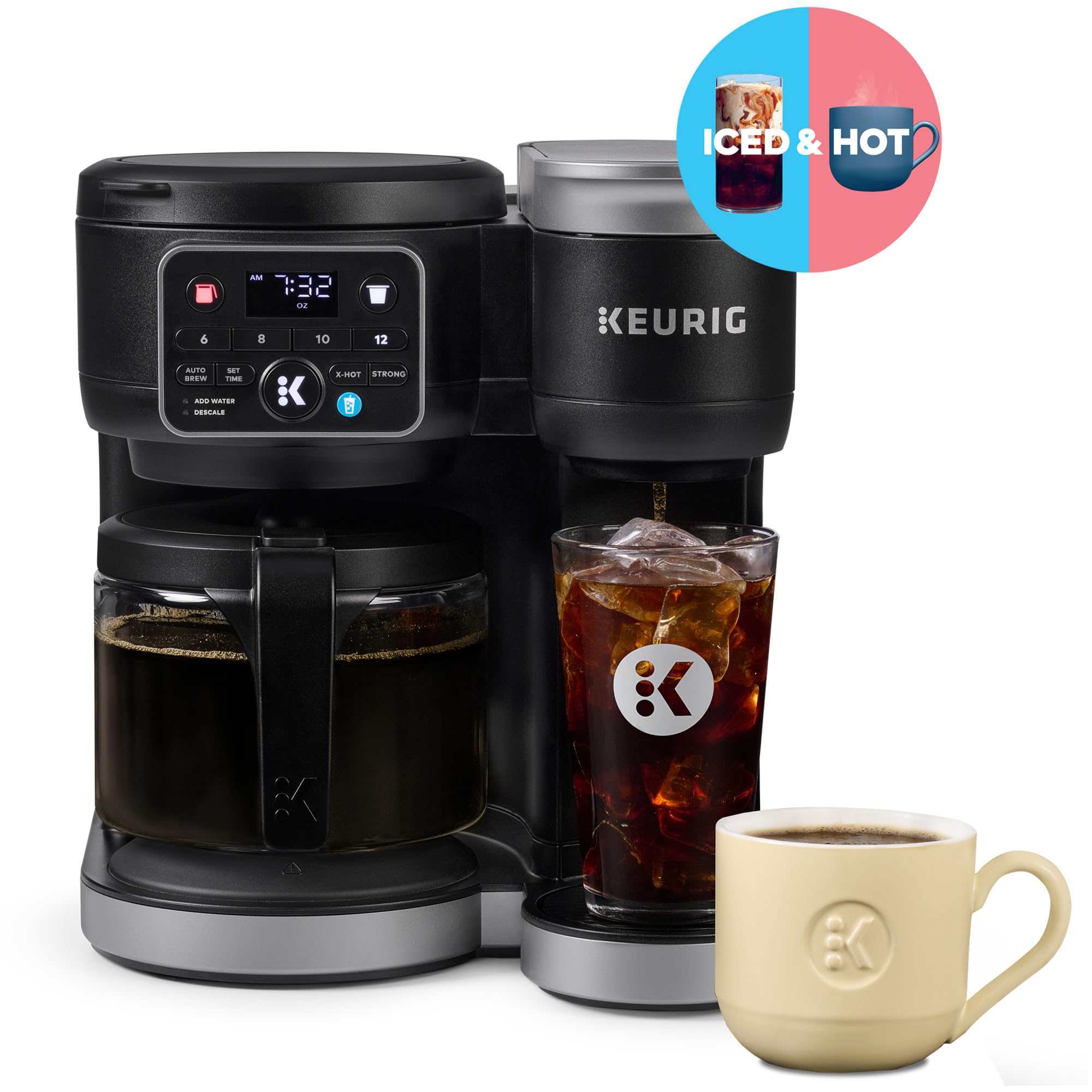 Keurig K-Duo Hot & Iced Single Serve & Carafe Coffee Maker,