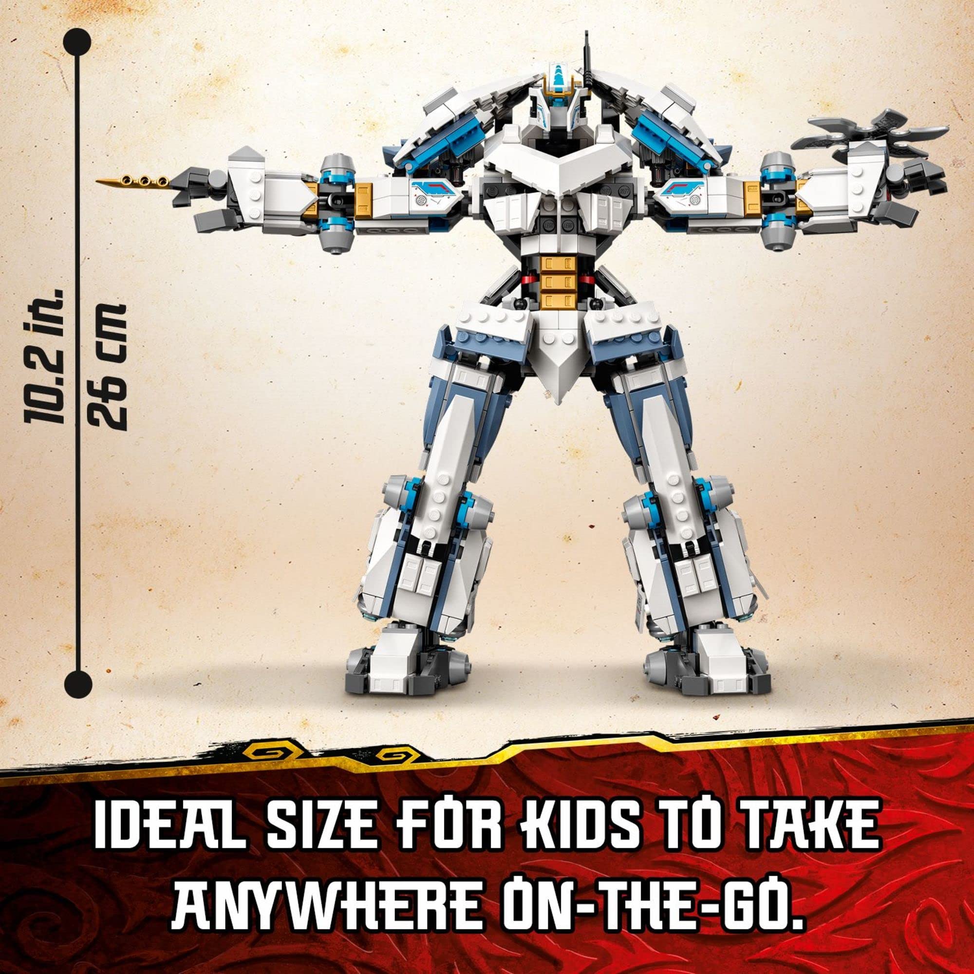 Lego Ninjago Zane's Titan Mech Battle 71738 (840 Pieces)