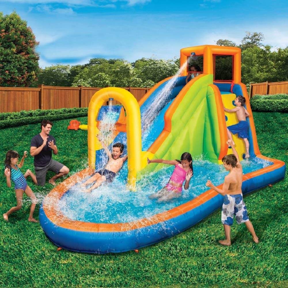 Banzai Plummet Falls Adventure Slide, Length: 14 ft 4 in, Width: 9 ft 6 in, Height: 8 ft