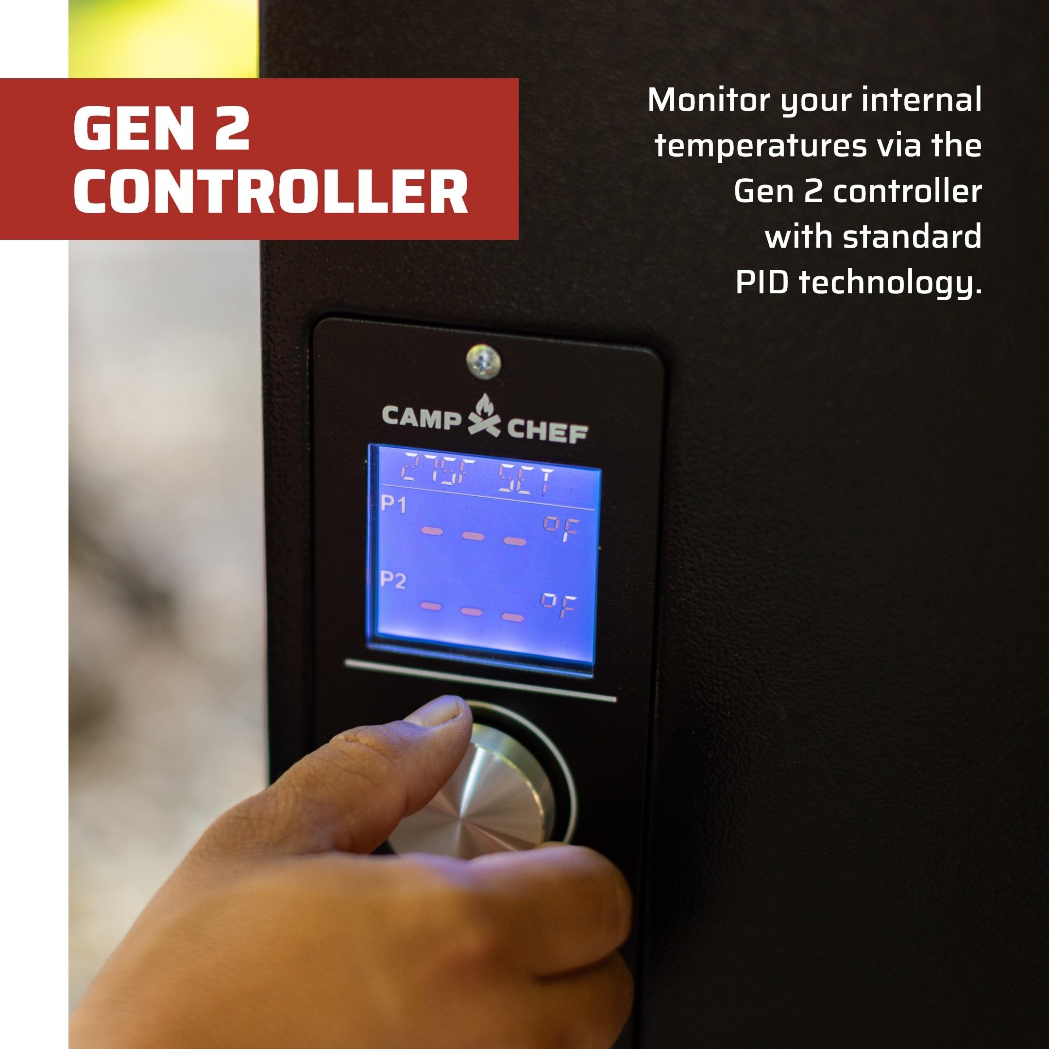 Camp Chef PG24XT Smoke Pro Pellet Grill and Smoker BBQ with Digital Controls and Stainless Temp Probe